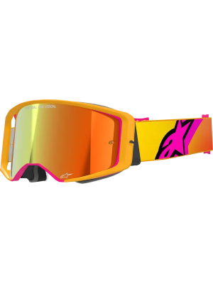 Мотокрос Очила ALPINESTARS Supertech Corp YLW/PNK