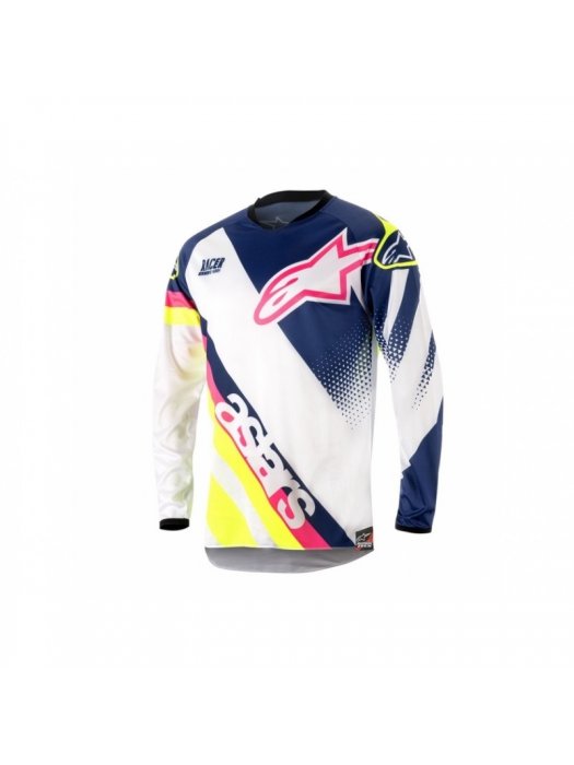 Блуза ALPINESTARS RACER SUPERMATIC BLUE/WHITE/YELLOW 2018
