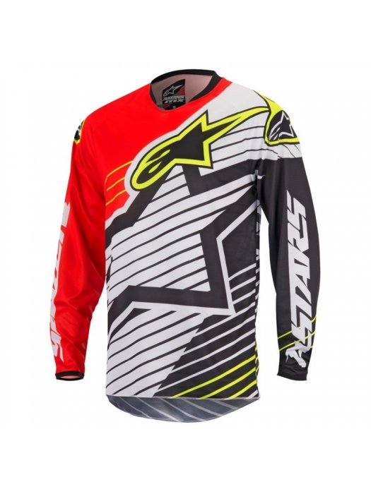 Блуза Alpinestars Racer Braap Black/White/Red Jersey