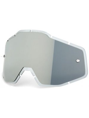 Слюда за очила 100% Racecraft/Accuri/Strata - сива огледална Flash Injected