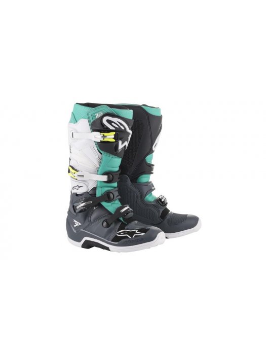 БОТУШИ ALPINESTARS TECH 7 DK GRY TEAL WHT