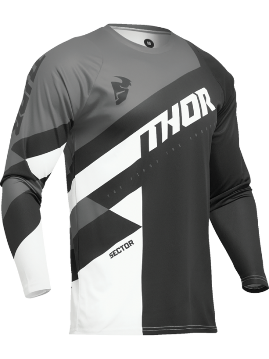 Детско Джърси Thor Sector Checker BLACK/GRAY