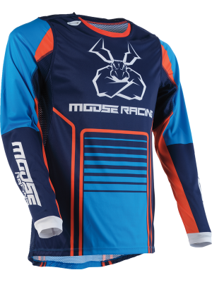 Мотокрос Джърси MOOSE RACING Agroid BLUE/ORANGE