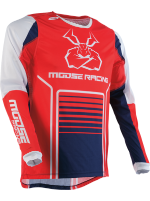 Мотокрос Джърси MOOSE RACING Agroid BLUE/RED/WHITE