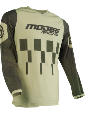 Мотокрос Джърси MOOSE RACING Qualifier GREEN/TAN