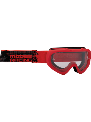 Детски Мотокрос Очила MOOSE RACING Youth Qualifier Agroid RED/BLACK
