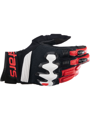 Ръкавици ALPINESTARS Halo Leather BLACk/WHITE/RED