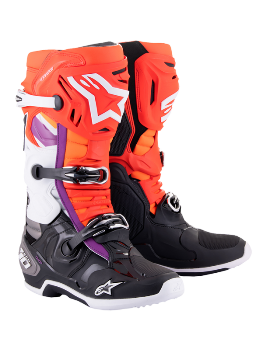 Ботуши ALPINESTARS Tech 10 WHITE/BLACK/ORANGE