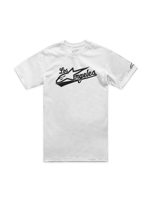 Тениска ALPINESTARS Los Angeles WHITE