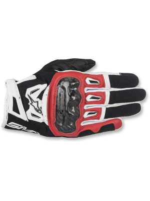 Ръкавици ALPINESTARS SMX-2 Air Carbon V2 Leather Gloves WHITE/RED/BLACK