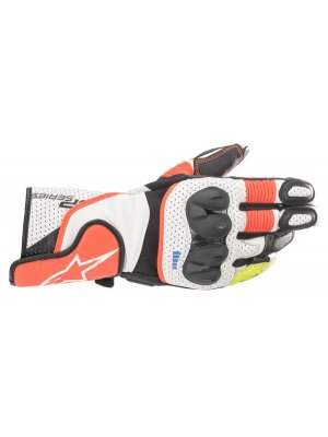 Ръкавици ALPINESTARS SP-2 v3 Leather BLACK/WHITE/ORANGE