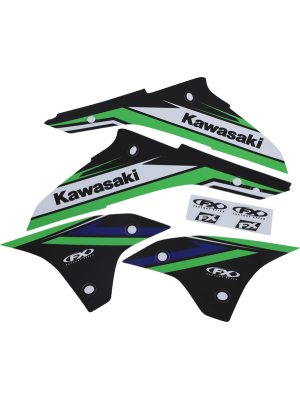 Лепенки EVO за предни и задни страници за KAWASAKI KLX-R 450 2008-2009