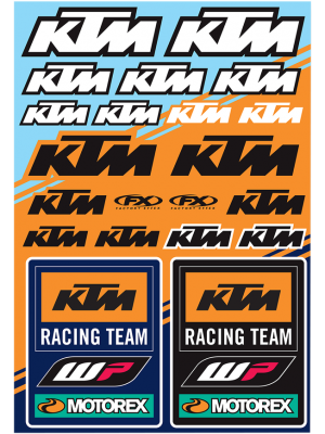 Стикери FACTORY RACING/KTM