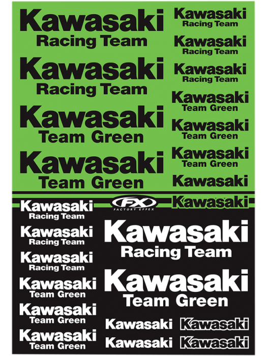 Стикери KAWASAKI RACING TEAM