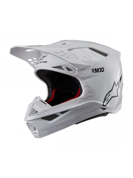 Мотокрос Каска ALPINESTARS Supertech M10 Solid WHT