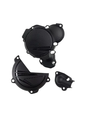 Пълен кит Капаци за двигател POLISPORT ЧЕРНИ ЗА HUSQVARNA/KTM TC/SX/XC/TX 250/300 2023-2024