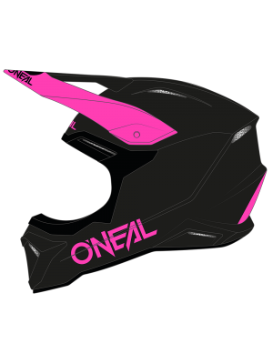 Детска каска O'NEAL 1SERIES SOLID BLACK/PINK V.24