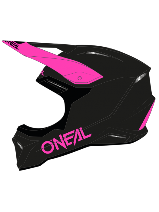 Детска каска O'NEAL 1SERIES SOLID BLACK/PINK V.24