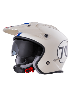 Каска за мотор O'NEAL VOLT HERBIE WHITE/RED/BLUE V.24