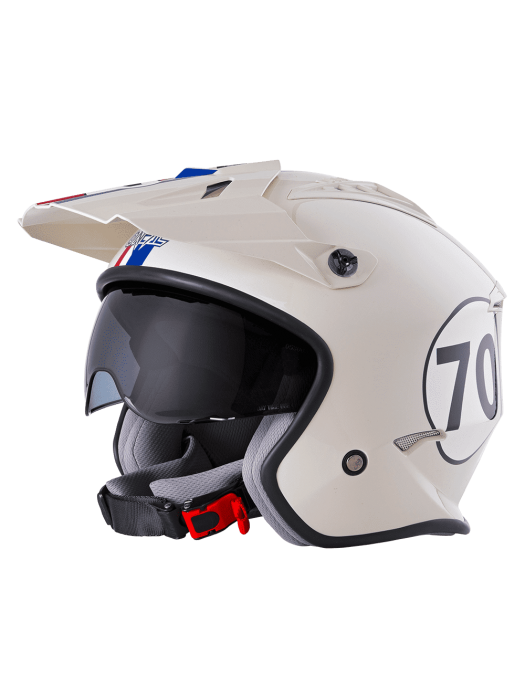 Каска за мотор O'NEAL VOLT HERBIE WHITE/RED/BLUE V.24