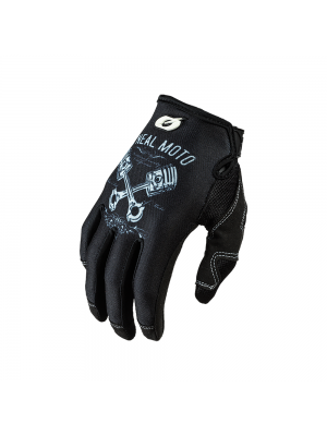Мотокрос ръкавици O'NEAL MAYHEM PISTONS II BLACK/WHITE