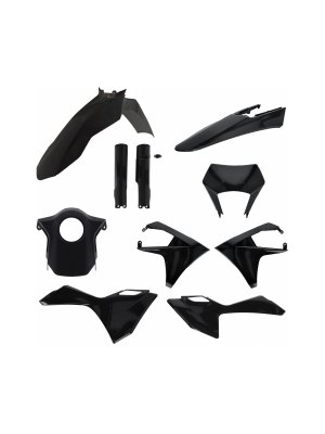 Пълен кит пластмаси подходящ за Gas Gas EC/ECF 24-26 черен