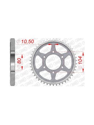 Заден Стоманен Зъбак 41 Зъба/ 530 Kawasaki ZRX1200R 01-08, ZX1200R 00-06, ZZR1200 02-05, ZX9R 94-01