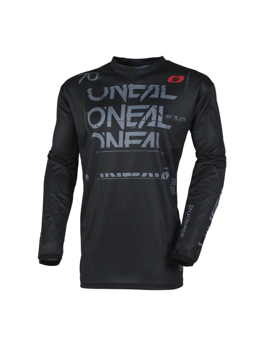 Мотокрос блуза O'NEAL ELEMENT STATIC BLACK/GRAY V.25