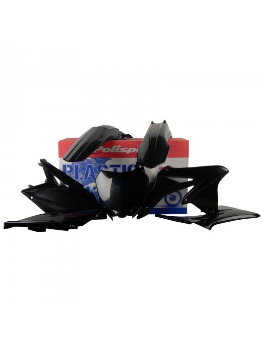 Пластмасов MX кит Polisport за Suzuki RMZ250 -2010-18 Black