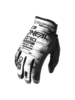 Мотокрос ръкавици O'NEAL MAYHEM SCARZ BLACK/WHITE V.24