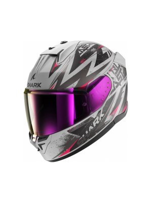 Каска D-Skwal 3 Blast-R Mat Grey Black Red
