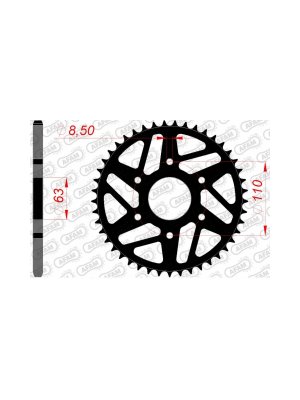 Заден Стоманен Зъбак 45 Зъба/ 520 KTM 125/390 Duke 14-23, RC125/390 14-23; Husqvarna 401 Svartpilen/Vitpilen 17-23