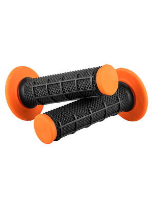 МОТОКРОС РЪКОХВАТКИ MX GRIP DIAMOND DUAL BLACK/ORANGE 802