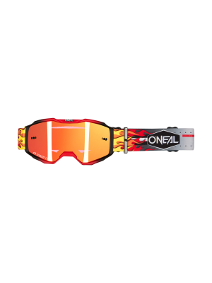 Детски крос очила O'NEAL B-10 HR MULTI - RADIUM RED V.25