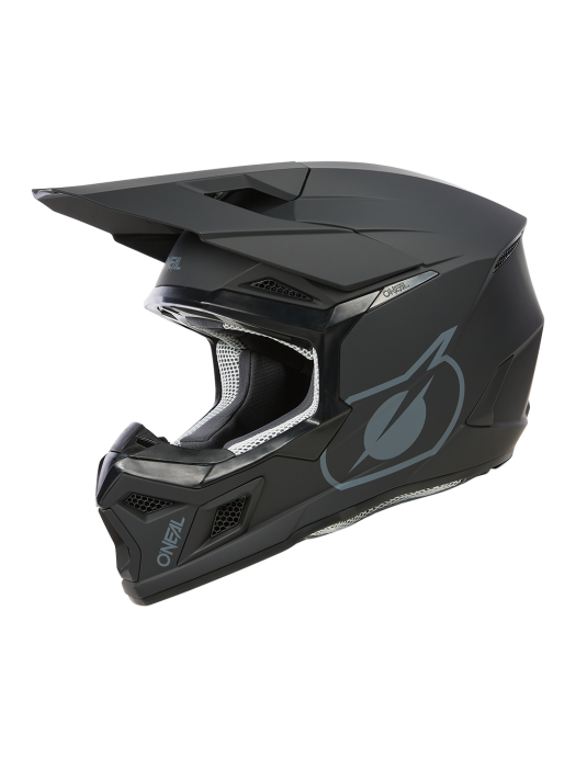 Детска мотокрос каска O'NEAL 3SERIES SOLID BLACK V.24