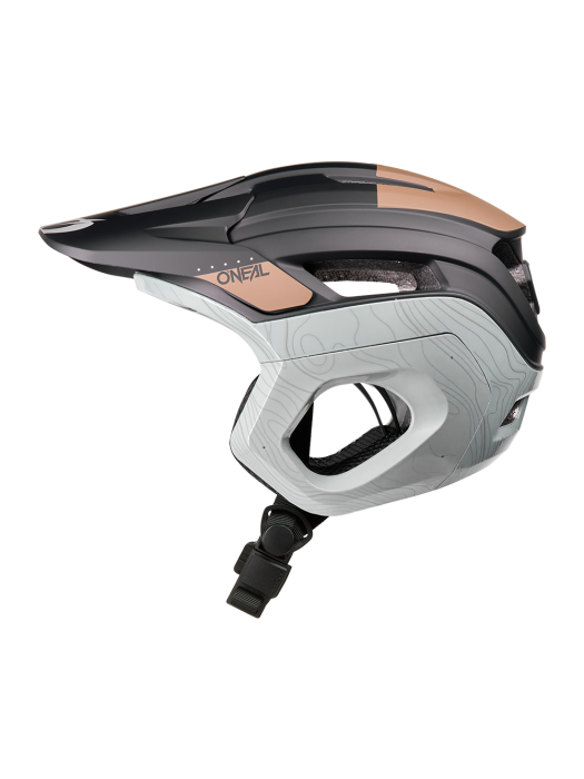 Вело каска O'NEAL TRAPPER EVO TOPO BLACK/BROWN/GRAY V.26