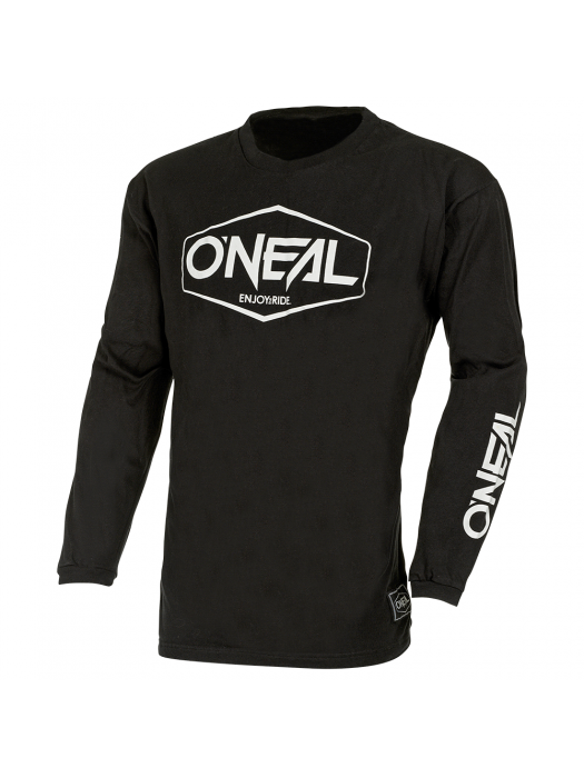 Мотокрос блуза O'NEAL ELEMENT COTTON HEXX V.22 BLACK/WHITE