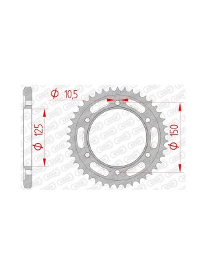 Заден Стоманен Зъбак 42 Зъба/ 525 KTM 1290 Super Adventure S 17-24, 1090 Adventure R 17-19, 990 Adventure 06-12