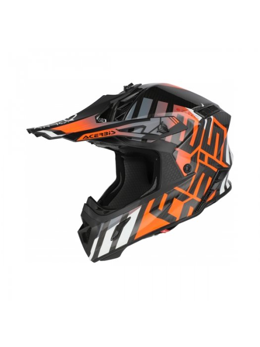 Каска Steel Carbon Nero/Arancio ECE-2206