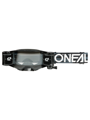 Мотокрос очила O`NEAL B-33 ROLL OFF ICTUS BLACK/WHITE - CLEAR