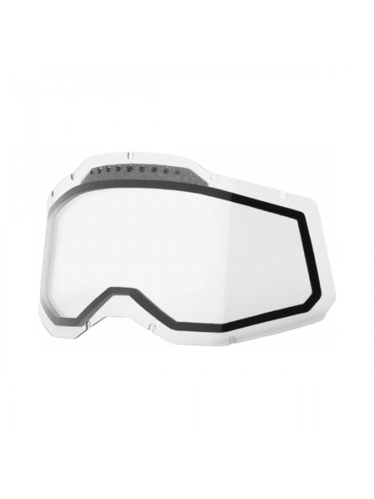Слюда за очила 100% Gen2 Racecraft2; Accuri2; Strata2 - прозрачна двойна вентилирана