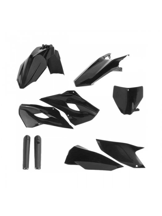 Пълен кит пластмаси Husqvarna FE/TE 2016 Черен