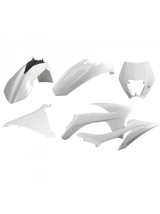 Пластмасов Enduro кит Polisport за KTM  EXC/ EXC-F/XC-W/ XCF-W-20012-13 White