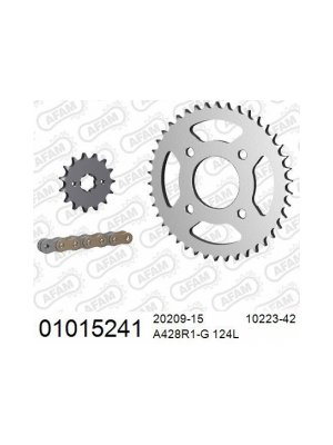 Кит верига и зъбаци Honda CBR150 06-12 15/42/A428R1-G 124L