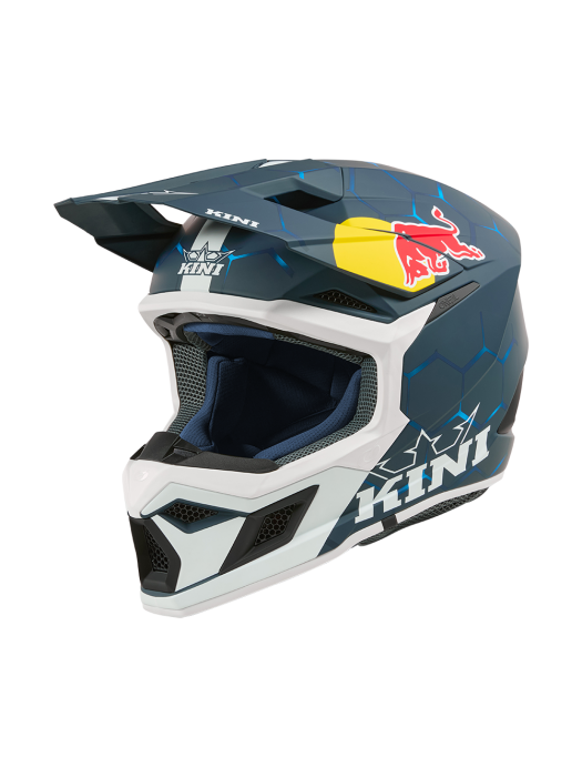 Детска мотокрос каска O'NEAL KINI RED BULL MX3 1.0-BLUE/WHITE