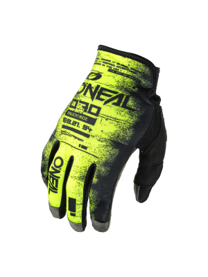 Мотокрос ръкавици O'NEAL MAYHEM SCARZ BLACK/NEON YELLOW DS V.25