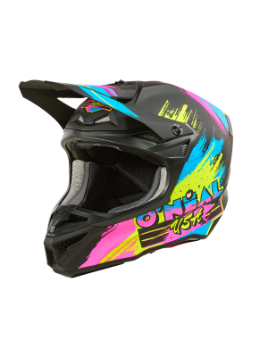 Мотокрос каска 5SERIES POLYACRYLITE RESEDA BLACK/NEON V.26