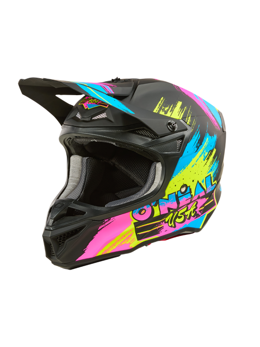 Мотокрос каска 5SERIES POLYACRYLITE RESEDA BLACK/NEON V.26