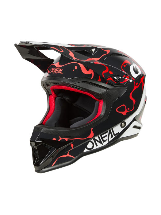 Каска O'NEAL 1SERIES SPLASH BLACK/RED V.26
