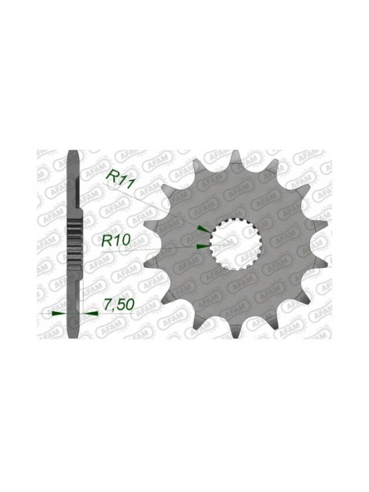 Преден зъбак 14 Зъба/ 520 Honda CR125R 04-07, CRF250R 04-17, CRF250X 04-18